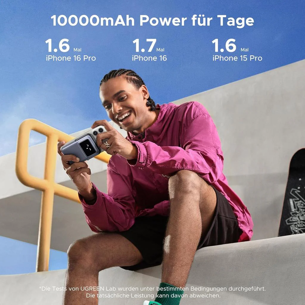 UGREEN Uno Magnetic Wireless Power Bank 10000mAh 15W PB764 - Image 3