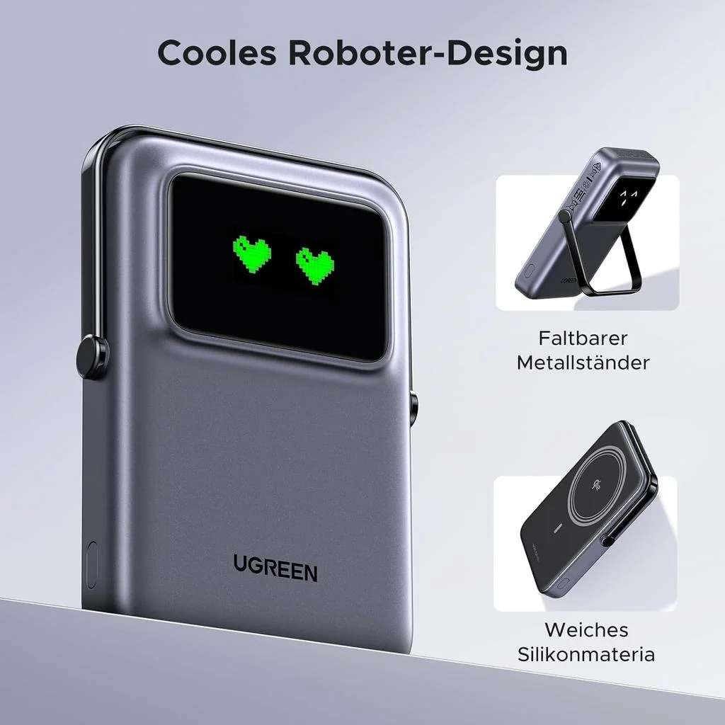 UGREEN Uno Magnetic Wireless Power Bank 10000mAh 15W PB764 - Image 5