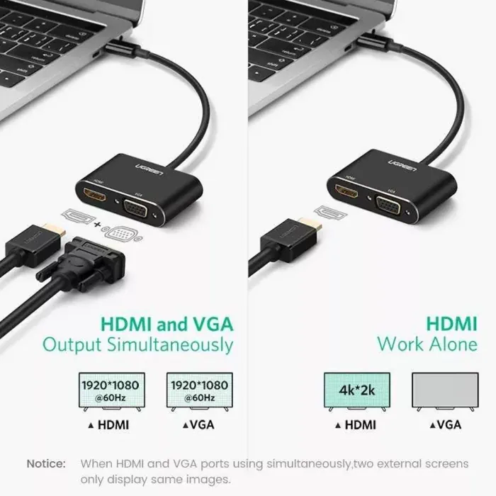 UGreen USB 3.0 to HDMI and VGA Display Converter - Image 3