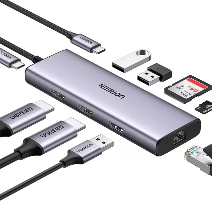 UGreen USB-C 9-in-1 Multifunction Adapter with 4K 60Hz Output - Image 2