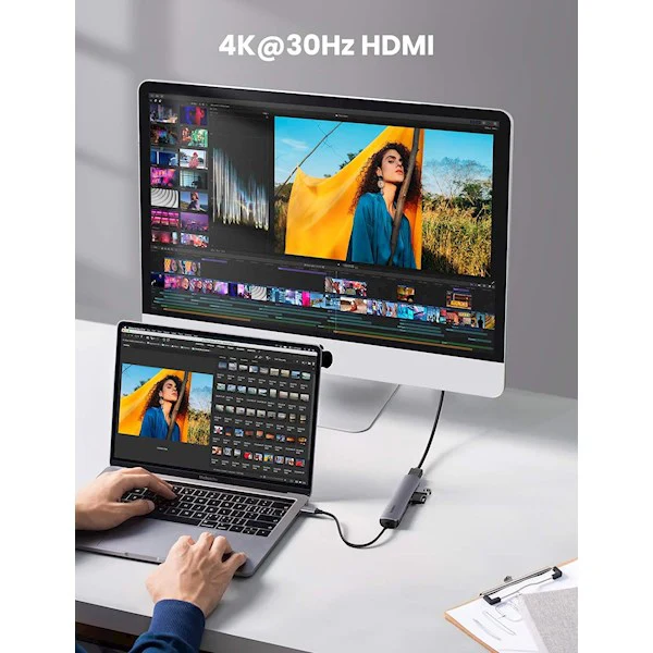 UGREEN USB-C to 4x USB 3.0 + HDMI Adapter - Image 2