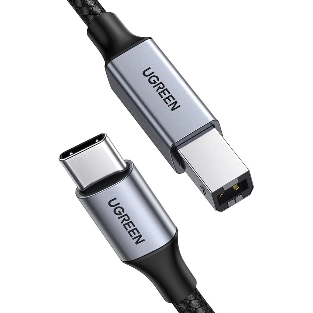 UGREEN USB-C to USB-B Printer Cable 2m US370 Black