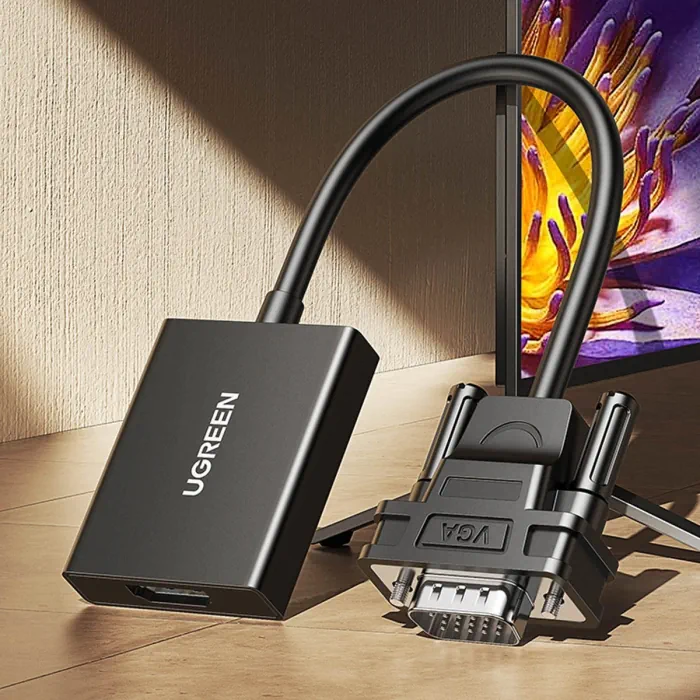 UGreen VGA to HDMI Full HD Audio Video Adapter - Image 2