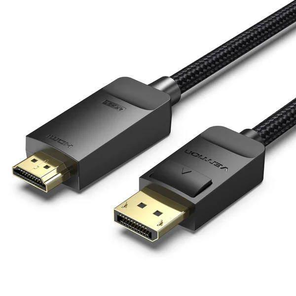Vention 4K DisplayPort Male to HDMI Male HD Cable 1M Black