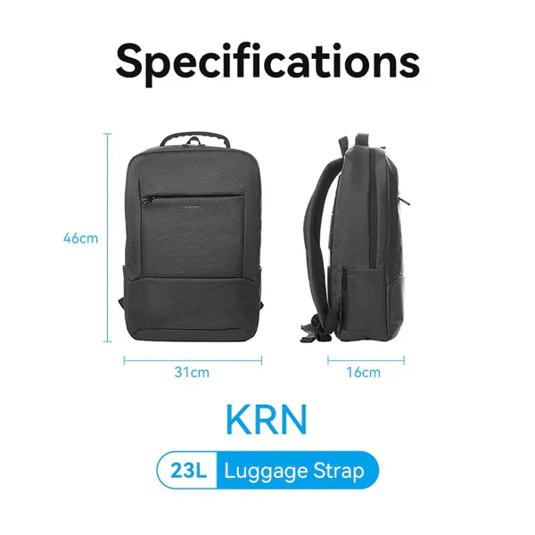 Vention Laptop Backpack 46cm x 31cm x 16cm Dark Gray - Image 4