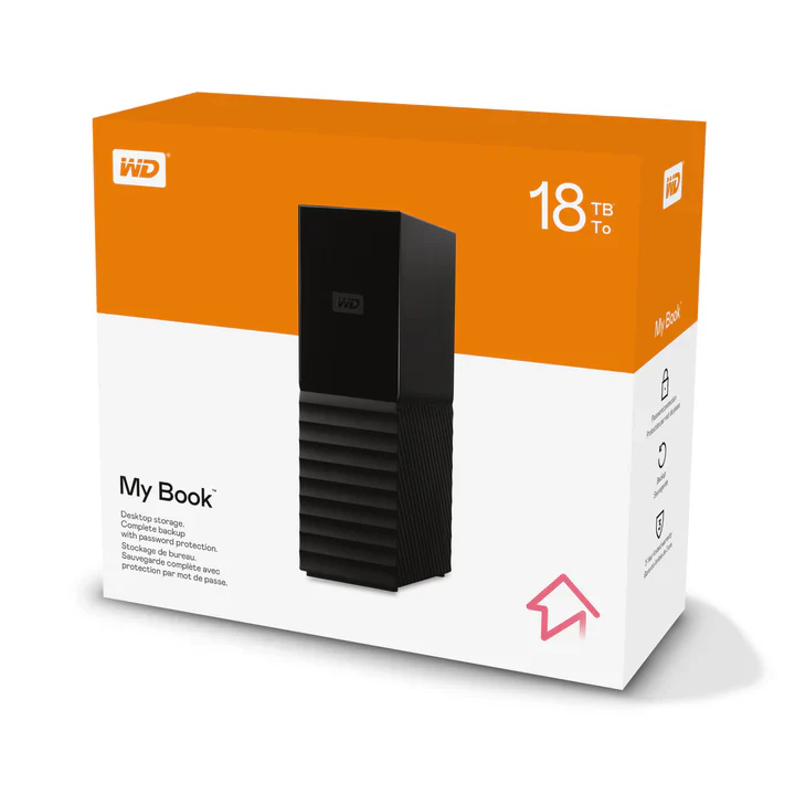 WD My Book 18TB USB 3.0 Desktop Hard Drive WDBBGB0180HBK-EESN - Image 4