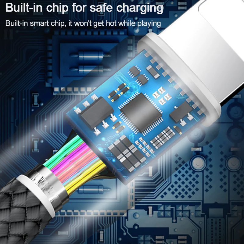 WIWU Elite Data Cable USB to Lightning + Type C + Micro (ED-104) - Image 4