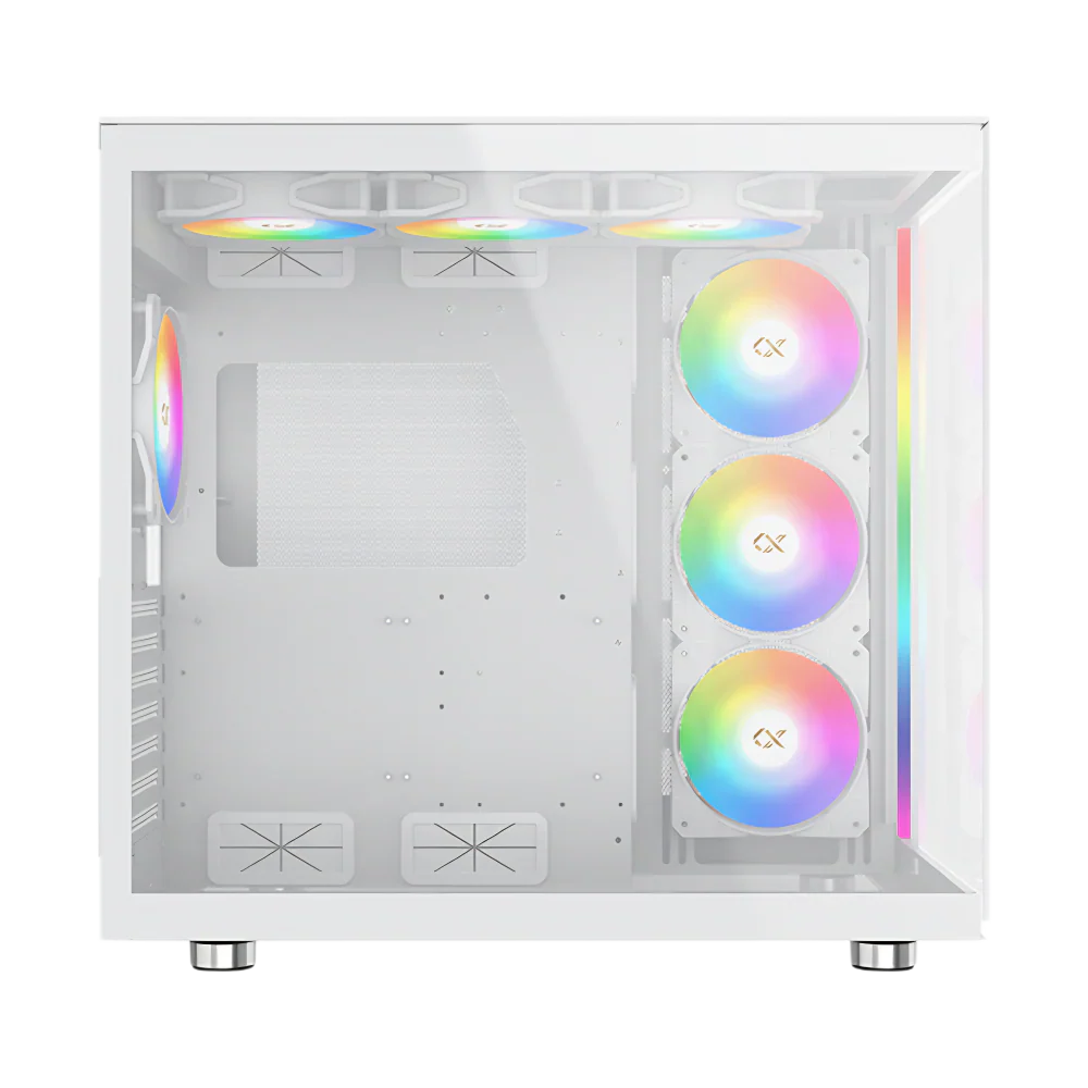 Xigmatek Aqua Ultra Air Arctic Argb Atx Case - White - Image 3