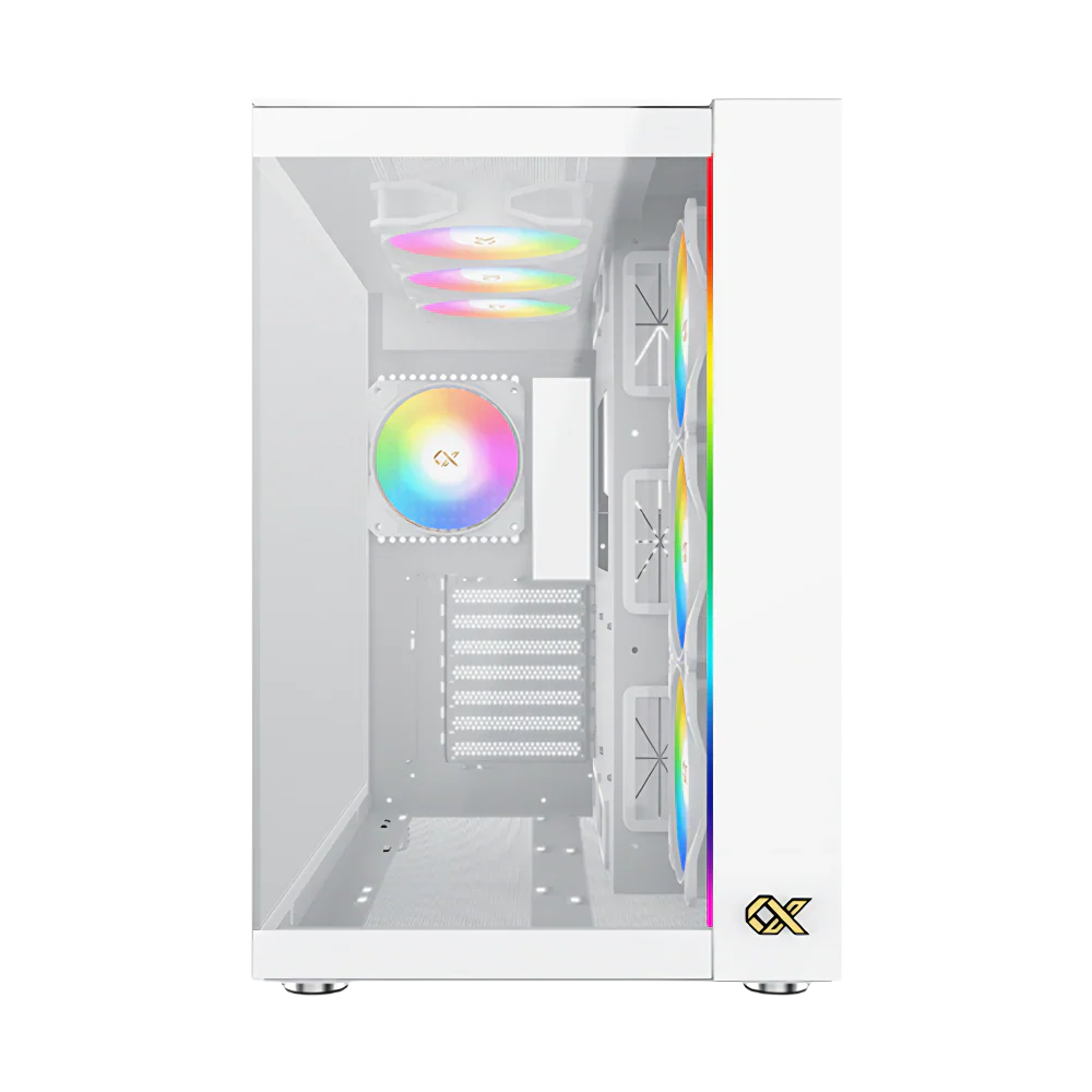 Xigmatek Aqua Ultra Air Arctic Argb Atx Case - White - Image 4