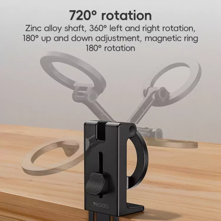 Yesido C298 Strong Magnetic Phone Mount - 360° Adjustable Holder - Image 3