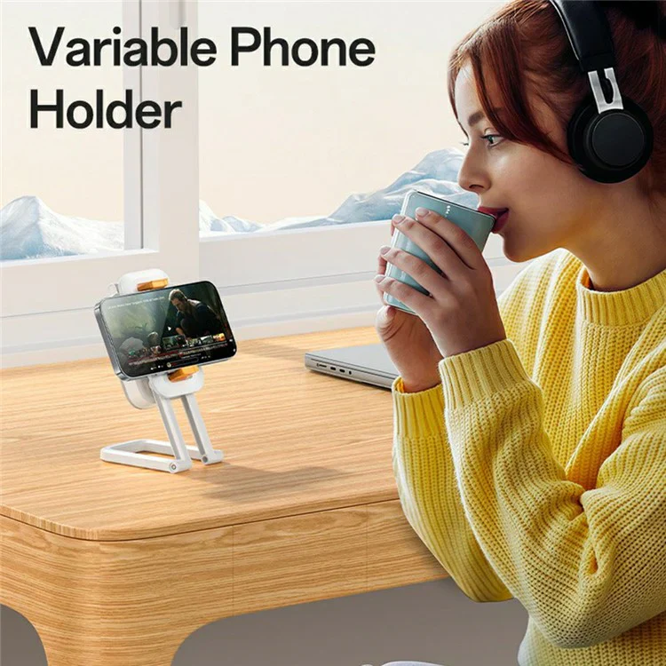 Yesido DH10 Pocket Light Stand – 3-in-1 Folding Phone Holder with Lighting - Image 4