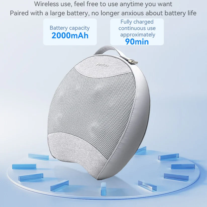 Yesido Rechargeable Back Massager – Hot Compress Ergonomic Fatigue Relief Tool - Image 4