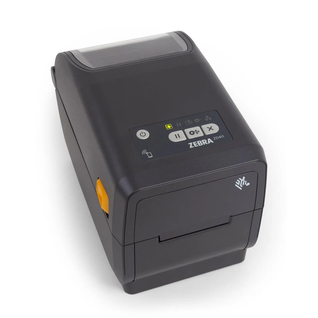 Zebra ZD411 2″ Direct Thermal Label Printer – 203 dpi, USB, BTLE5, Modular Slot (EU/UK Cords)