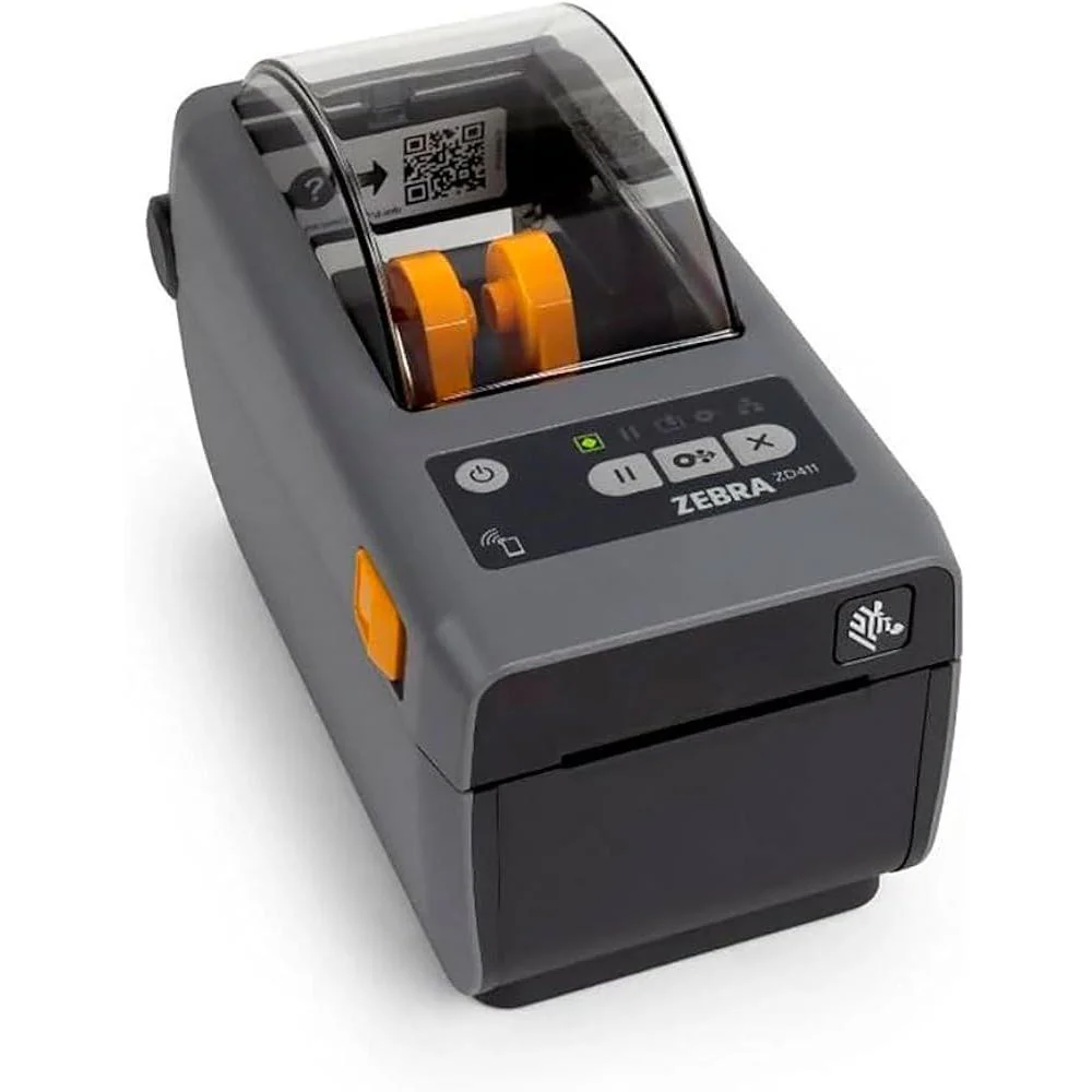 Zebra ZD411 2″ Direct Thermal Label Printer – 203 dpi, USB, BTLE5, Modular Slot (EU/UK Cords) - Image 2